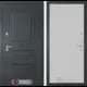 Входная дверь Лабиринт Атлантик П29 правый 205x96см цвет шагрень RAL 7024/белый рельеф софт