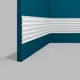 Стеновая панель 3D Перфект plus PP-121 белый 2000x200x14мм 0.4м² 5шт
