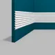 Стеновая панель 3D Перфект plus PP-128 белый 2800x200x14мм 0.56м² 5шт