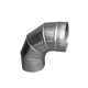 Отвод для круглых воздуховодов Шамрай D115 мм 90 градусов оцинкованная сталь