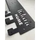 Ключница настенная Blacksteelone металлическаяя с полкой Welcome home