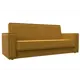 Диван раскладной Лига диванов Куба 214x81x90 см велюр цвет brut 10 желтый