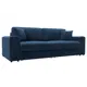Диван раскладной Лига диванов Лига-055 НПБ 246x108x92 см велюр цвет brut 11 синий