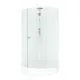 Душевая кабина Domani-Spa Simple 99 DS01Sm99LWM00-V1.2.MP.P, 90x90x218 см, низкий поддон, сатин-матированное стекло