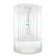 Душевая кабина Domani-Spa Delight Slim 99 high, 90x90x218, высокий поддон, белые стенки, прозрачное стекло