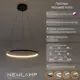 Люстра подвесная светодиодная Newlamp Morsetti 205101 9 м² нейтральный белый свет цвет черный