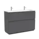 Тумба под раковину напольная Sancos FL120FGS 119.5см цвет grey soft