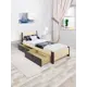 Кровать Solarius Мишка 110x80x200 см дерево с реечным основанием цвет бежевый/венге