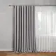 Штора на ленте со скрытыми петлями блэкаут Kreaforta Plaga 200x300 см цвет серый
