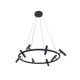 Светильник подвесной светодиодная Kink light Верония 07613-8a,19-kinklight 10 м² нейтральный белый свет цвет черный