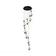 Светильник подвесной светодиодная Kink light Баттерфляй 08444-8a,29-kinklight 20 м² нейтральный белый свет цвет черный