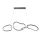 Светильник подвесной светодиодная Kink light Сена 07609-5al.12-kinklight 40 м² нейтральный белый свет цвет серый