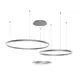 Светильник подвесной светодиодная Kink light Тор 08223.12pa4000k-kinklight 50 м² нейтральный белый свет цвет серый