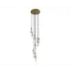 Светильник подвесной светодиодная Kink light Гелла 07670-10a,20-kinklight 20 м² нейтральный белый свет цвет бронза