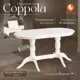 Кухонный стол прямоугольный Tetchair Coppola 140x140 см бук цвет белый с оттенком слоновой кости