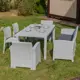 Набор обеденной мебели для сада Royal family Lana Dining m пластик светло-серый 6 предметов