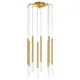 Светильник подвесной светодиодная Lightstar Tubo L8t747143-lightstar 13 м² нейтральный белый свет цвет золото