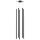 Светильник подвесной светодиодный Lightstar Tubo L5t747447 8 м² нейтральный белый свет цвет черный