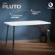 Обеденный стол прямоугольный Tetchair pluto 120x80 см ЛДСП цвет черный/белый