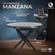 Стол круглый Tetchair Manzana 100-130x75x100 см ЛДСП цвет черный мрамор