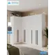 Шкаф распашной Принцесса мелания 3029/5 7 дверный 130x220x50 см ЛДСП цвет белый