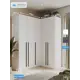Шкаф распашной Принцесса мелания 3030/3 5 дверный 130x220x50 см ЛДСП цвет белый