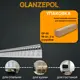 Плинтус потолочный Glanzepol GP-55-18, 122x2000мм 18 шт, цвет белый