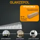 Плинтус потолочный Glanzepol GP-60-12, 132x2000мм 12 шт, цвет белый