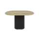 Кухонный стол овальный Genglass GGT-03-2-1-E-14080 140x80 см лдсп цвет орех