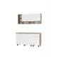 Кухонный гарнитур Bts Вика 160x210.8x60 см ЛДСП цвет белый