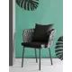 Стул Bergenson Bjorn Braid 48.5x58x75 см алюминий серый/черный