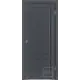 Комплект межкомнатной двери Vfd Emalex ER2 глухая 200x90см ПВХ цвет onyx с коробом и наличниками