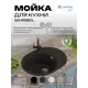Мойка для кухни врезная Santrek ROUND SA-R580 57.9x44.5 см глубина чаши 20 см искусственный камень цвет черный