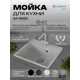 Мойка для кухни врезная Santrek SANTREK AQUA SQUARE SA-S561 50x56 см глубина чаши 20 см искусственный камень цвет серый