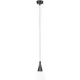 Светильник подвесной Lightstar Cone 757017-lightstar 1 лампа 2 м² цвет черный