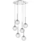 Светильник подвесной Lightstar Bari 815260-lightstar 6 лампа 12 м² цвет хром