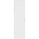 Дверь межкомнатная глухая Invisible 80x220 см цвет белый с замком