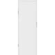 Дверь межкомнатная глухая Invisible 70x220 см цвет белый с замком алюминиевая кромка