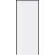 Дверь межкомнатная глухая Invisible 90x220 см цвет белый с замком обратное открытие