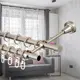 Карниз двухрядный EVOLI составной Ø16 мм открытый кронштейн цвет сатин 360 см