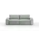 Диван раскладной Mebelroom Brandy 250x80x100 см велюр цвет светло-серый