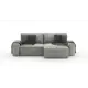 Диван раскладной Mebelroom Тедди 250x80x160 см велюр цвет светло-серый