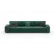 Диван раскладной Mebelroom Тедди 350x80x100 см велюр цвет изумрудный
