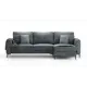 Диван раскладной Mebelroom Мэдисон 270x77x150 см рогожка цвет темно-серый