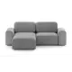 Диван раскладной Mebelroom Парма 280x90x180 см ткань цвет светло-серый