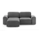 Диван раскладной Mebelroom Парма 280x90x180 см ткань цвет серый