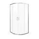 Душевой уголок Good door LITE ЛТ00003 1/4 круга 100х100см хромированный профиль эффект стекла прозрачное закаленное стекло