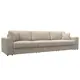 Диван раскладной Лига диванов Лига-055 НПБ Лонг 345x108x92 см велюр цвет ness 04 бежевый