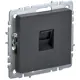 Розетка компьютерная встраиваемая Iek Brite BR-K10-1-K53 цвет графит