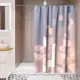 Штора для ванной Lemer Loritani 180x200 см полиэстер цвет розовый/серый